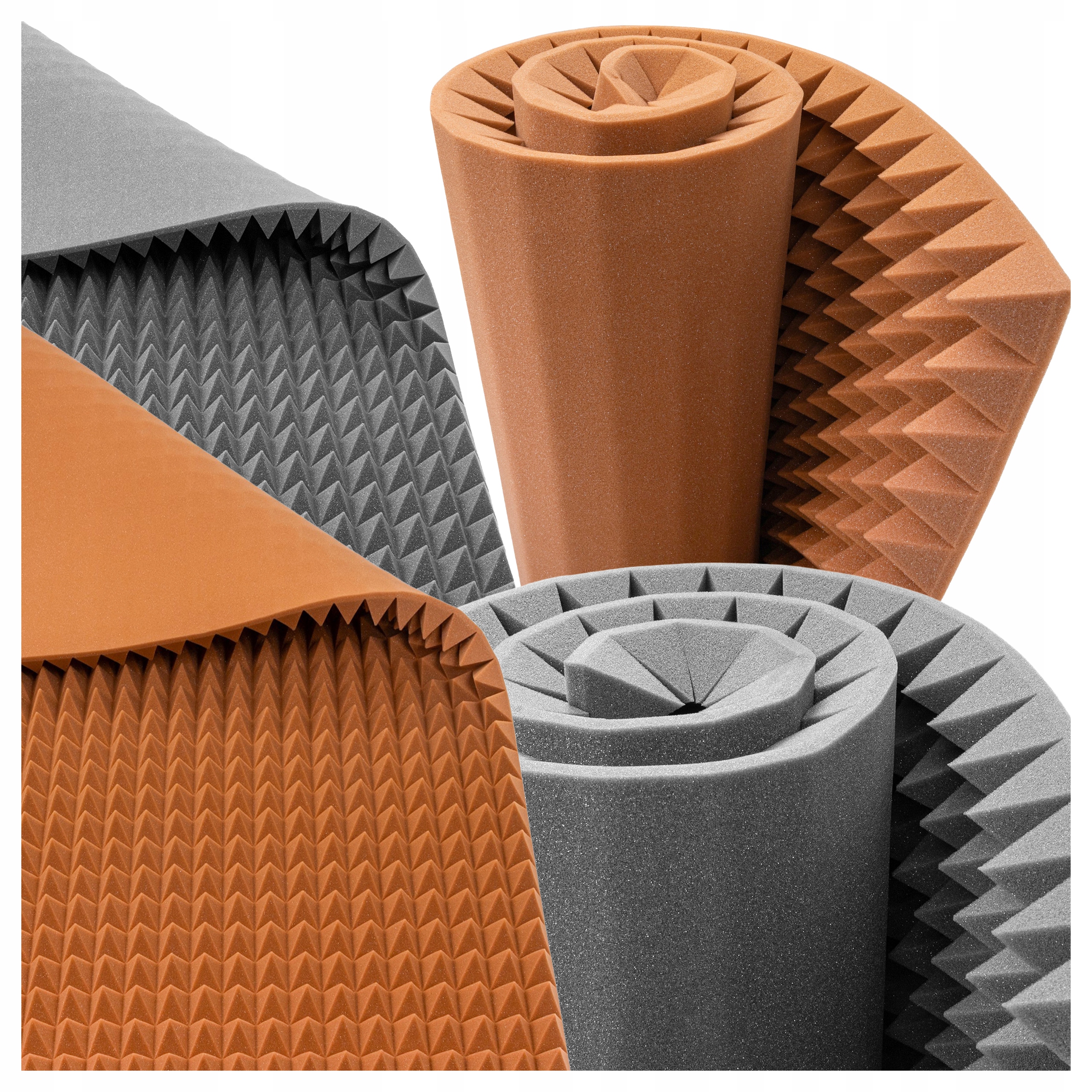 Akustické panely Bitmat pyramida 200 x 100 cm, šířka 6 cm, atesty tlumící zvuk