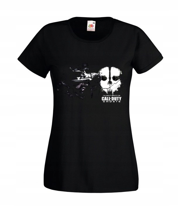 

Damska Koszulka Czarna Call of Duty Wzory