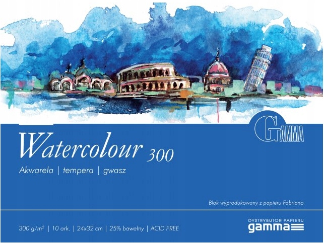 

Blok Do Akwareli Gamma Watercolour 300g 12,5x18