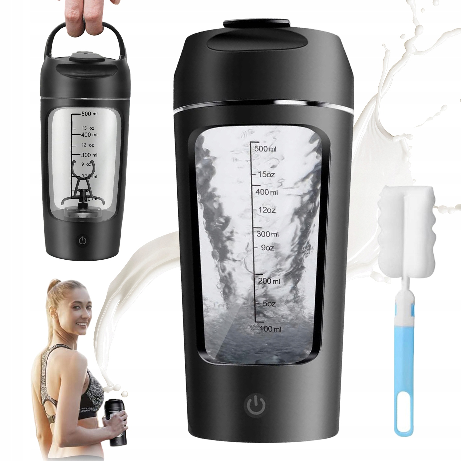 Shaker 650 ml Šejker Na Kondicionéry Do Posilovny S Nádobou Na Bílkoviny