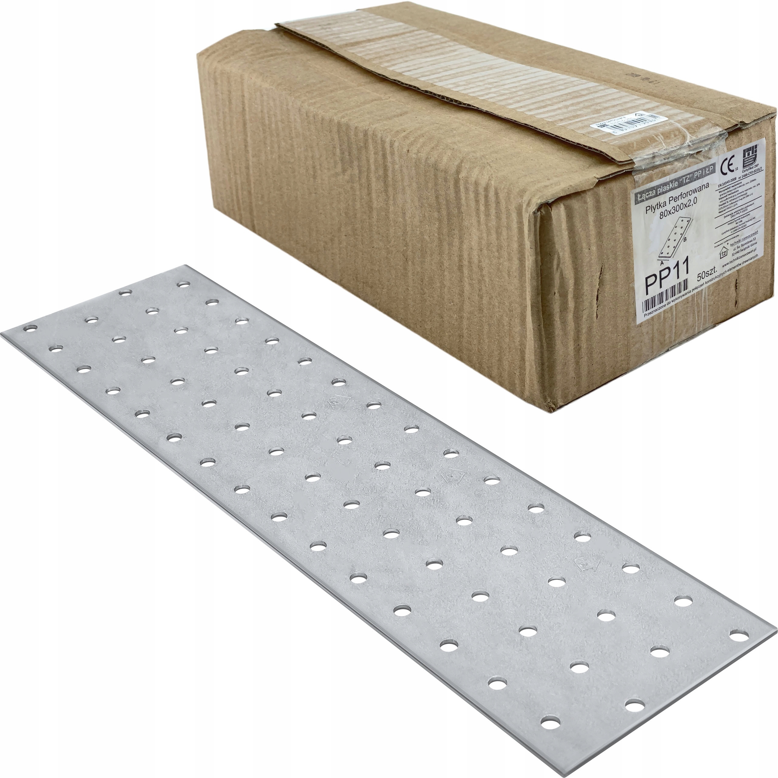 Plochá spojka Perforovaná doska PP11 80x300 50s.