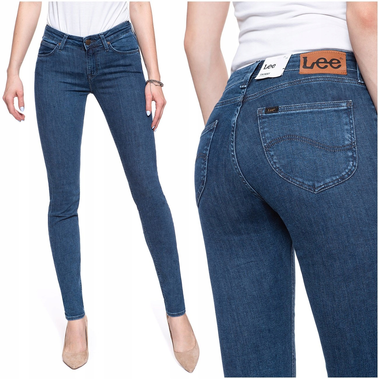 

Lee Scarlett Damskie Spodnie Jeansy Rurki W26 L31