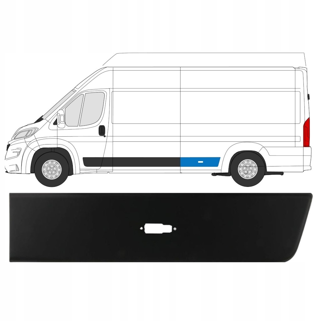 Lišta před zadní kolo Ducato Boxer Jumper 2018-