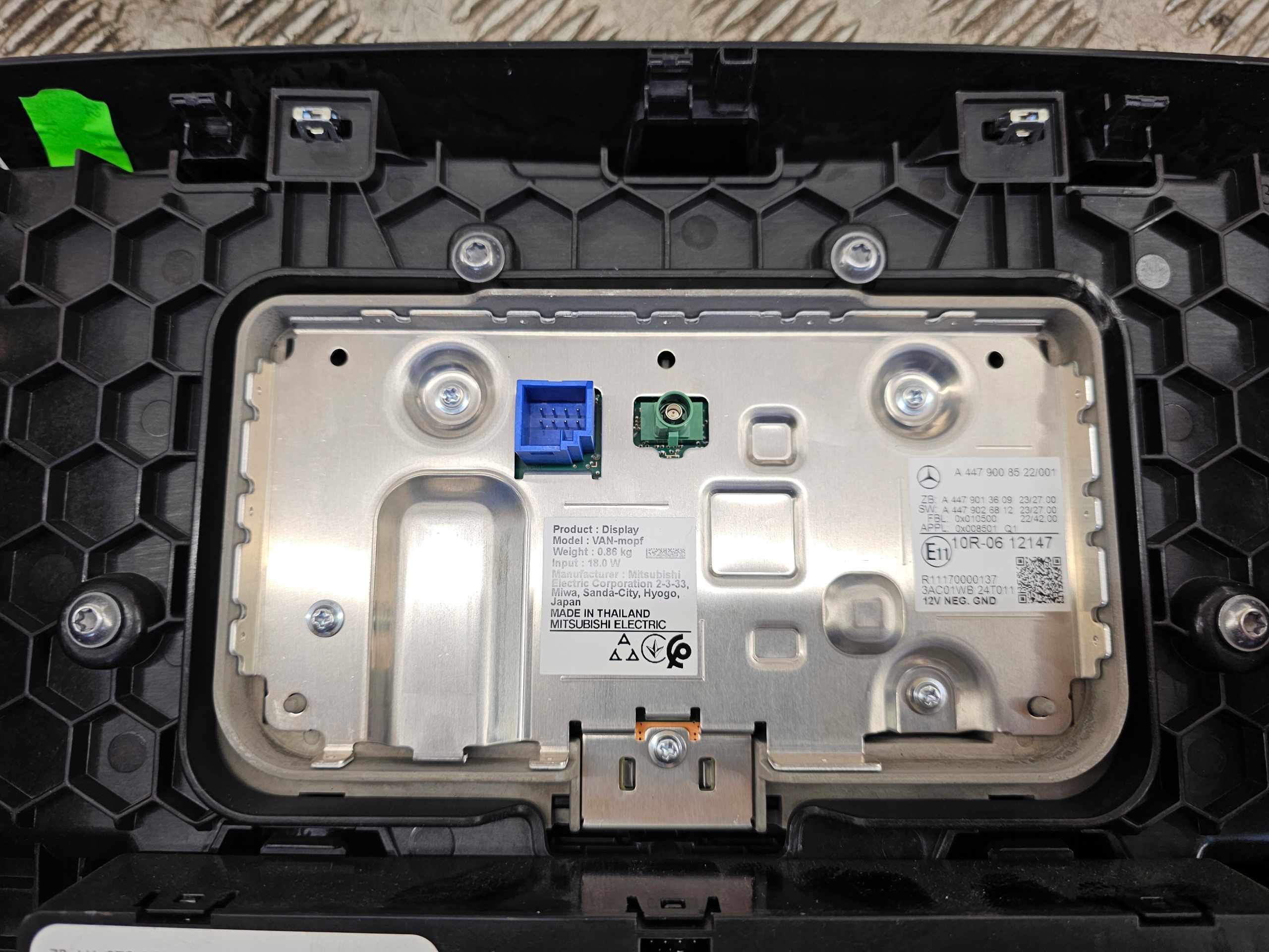 display MERCEDES A9078208401 A4479008522 SPRINTER 907