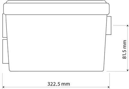 POMPA ŁAZIENKOWA DO PRYSZNICA WANNY UMYWALKI 250W AUTOMATYCZNA 80L/min Wysokość produktu 16 cm