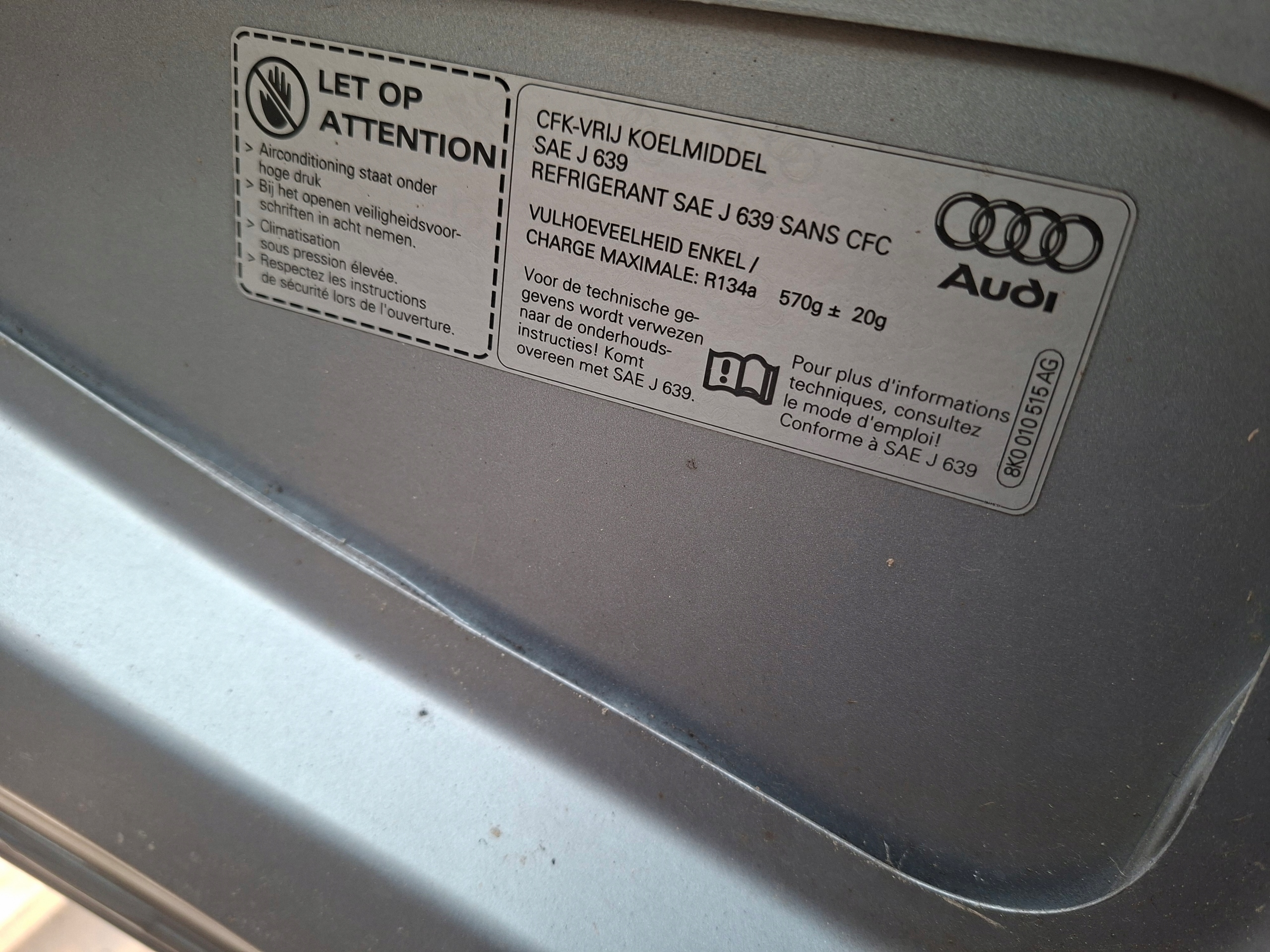 Cofano audi a5 8t lx7v