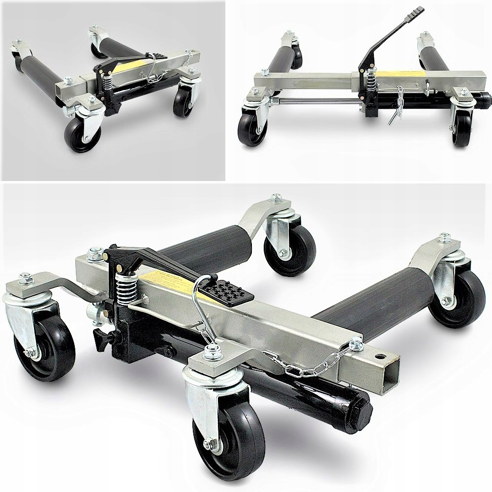 МАНЕВРОВАЯ ТЕЛЕЖКА ПОД КОЛЕСА С ПОДЪЕМНИКОМ ДЛЯ АВТОМОБИЛЯ