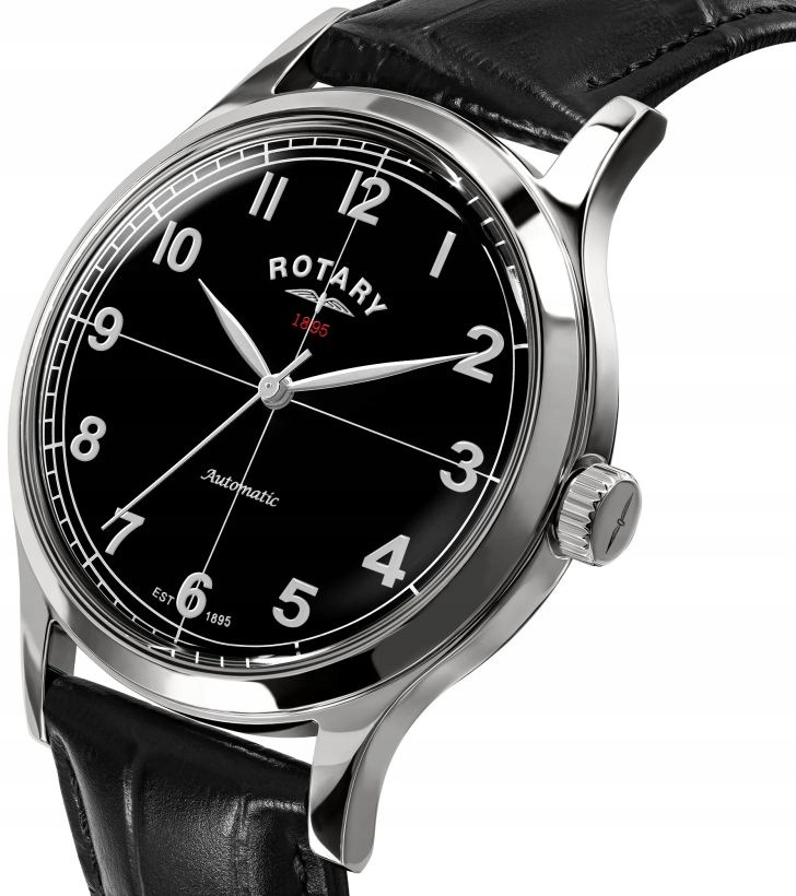 Automatické Pánské Hodinky Vintage Rotary 1895 Klasické Na Pásku 40 mm Box