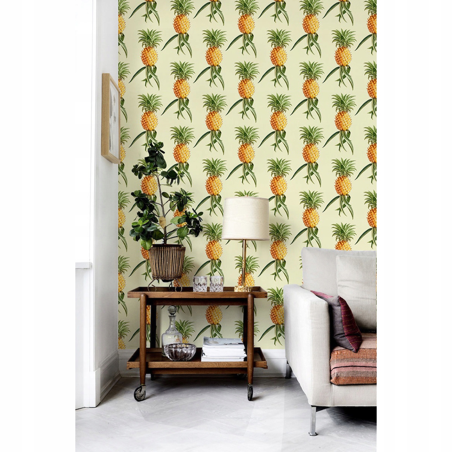 

Fototapeta Geometryczne kolorowe ananasy 250x104cm