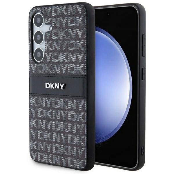 Dkny DKHCS24MPRTHSLK S24+ S926 černý/black hardcase Leather Mono Stripe &