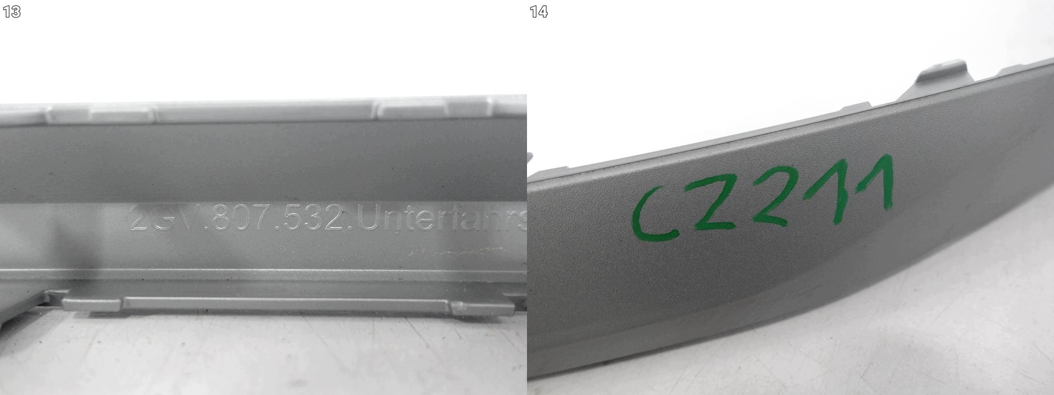 VW T-ROC II 2 2GV 25- SPOILER moulding cover W bumper front