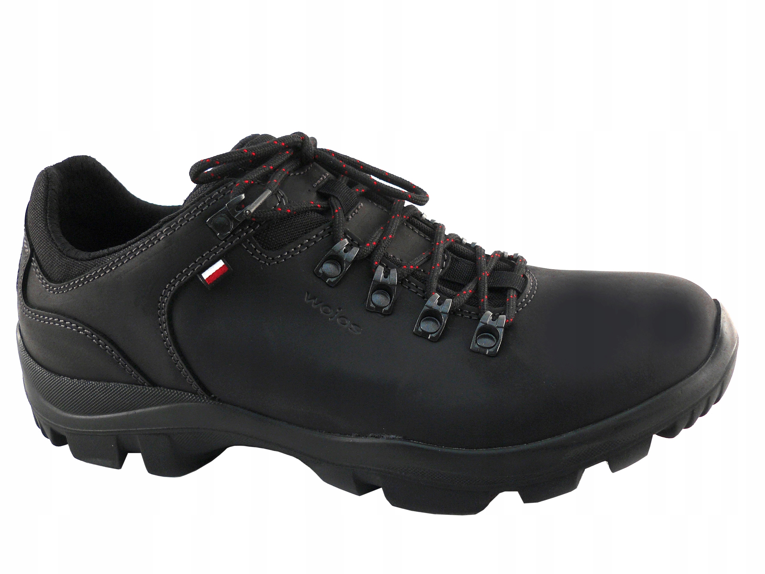 Wojas 9377-91 buty trekkingowe czarne skórzane 45