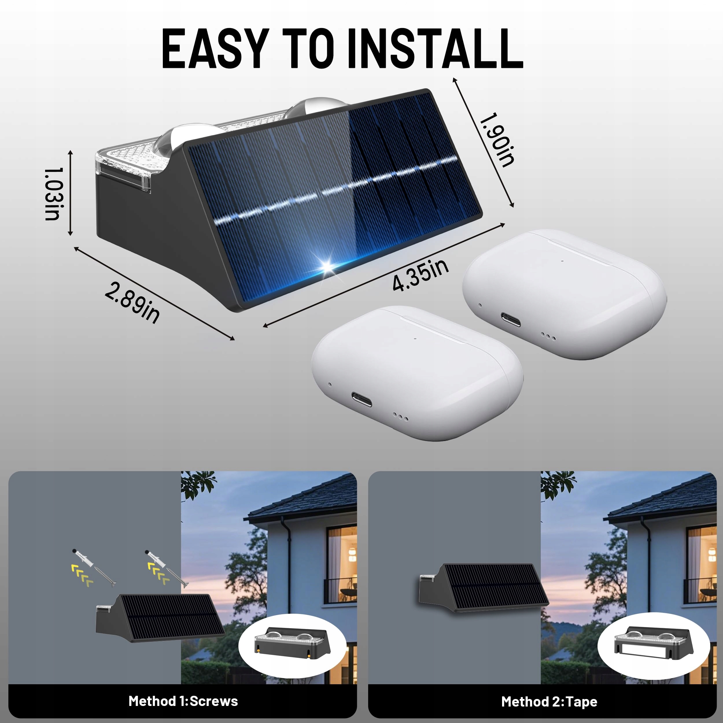 Lampy Solarne Zewnętrzne RGB do Ogrodu Tarasu Balkonu IP65 4szt SUNUNINY — miniatura 9