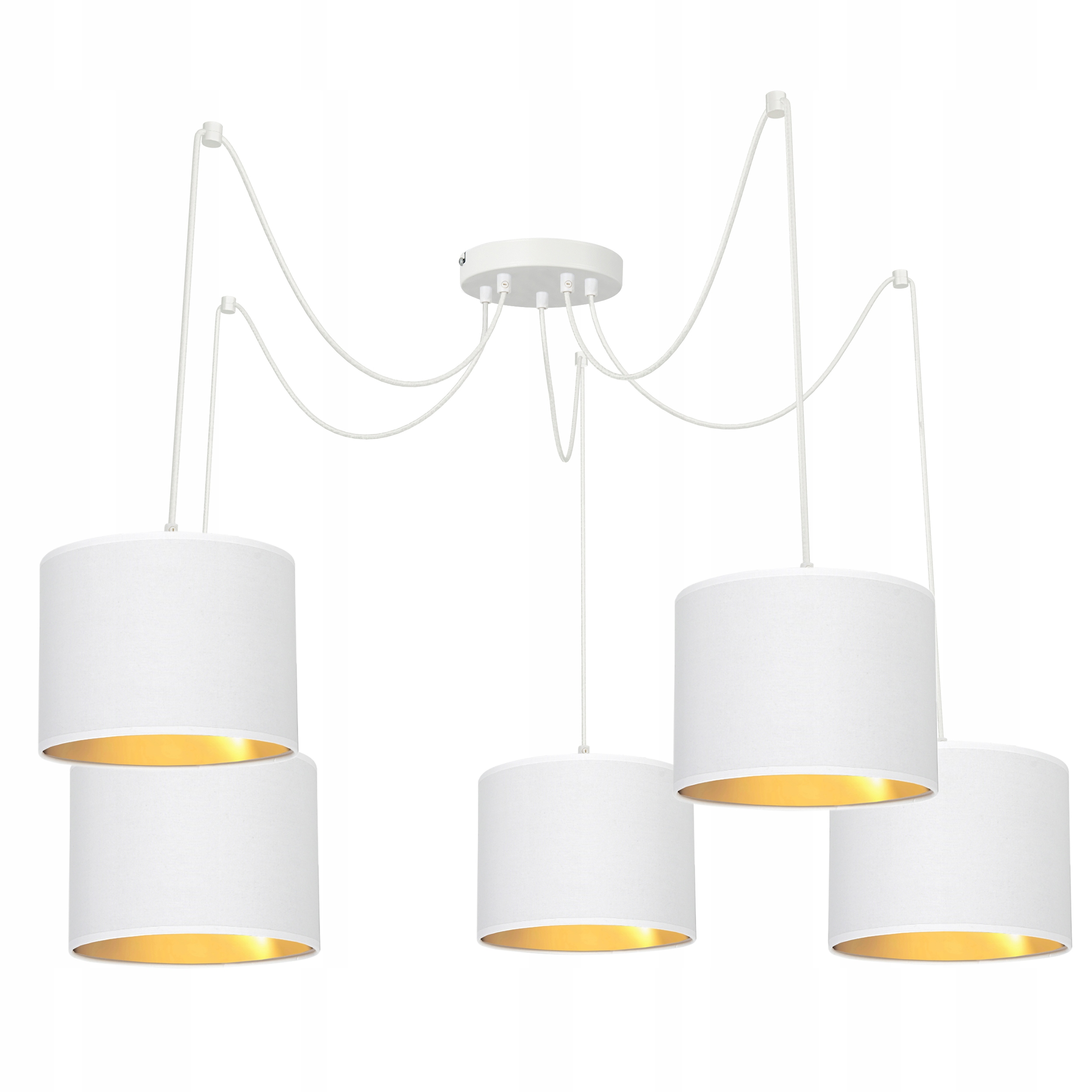 Závěsná Stropní Lampa Lustr Pavouk Spider Gold E27 5-PL