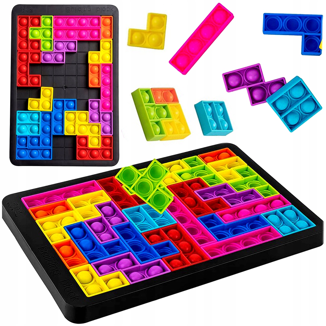 

Zabawka Bąbelki Tetris Pop It Układanka Puzzle 3w1