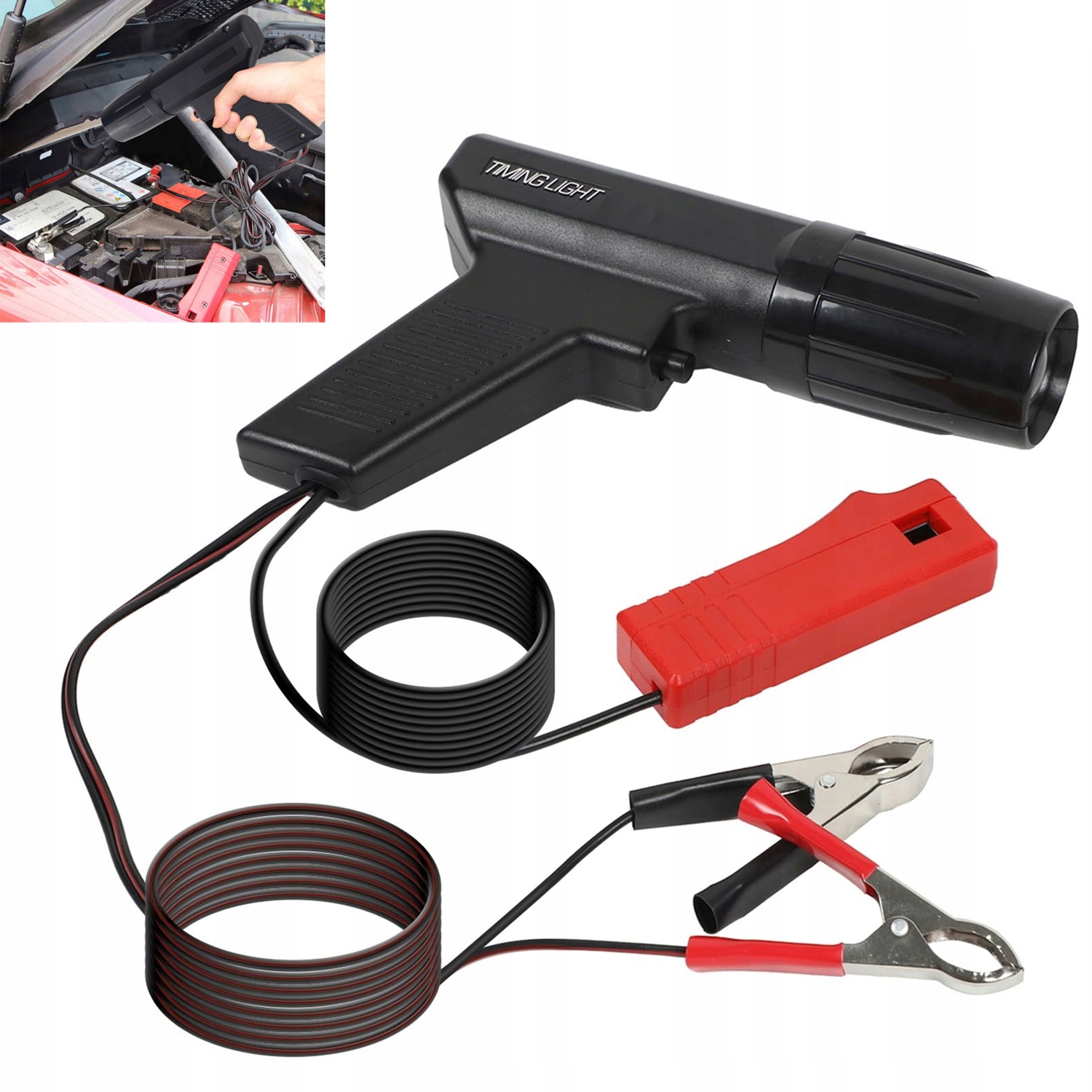 12V Stroboskopická lampa pro zapalování, přesná, s regulací úhlu