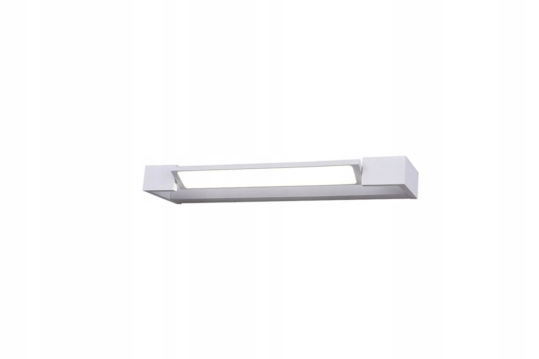 Biały kinkiet łazienkowy 45cm Led 12W barwa ciepła IP44 Azzardo