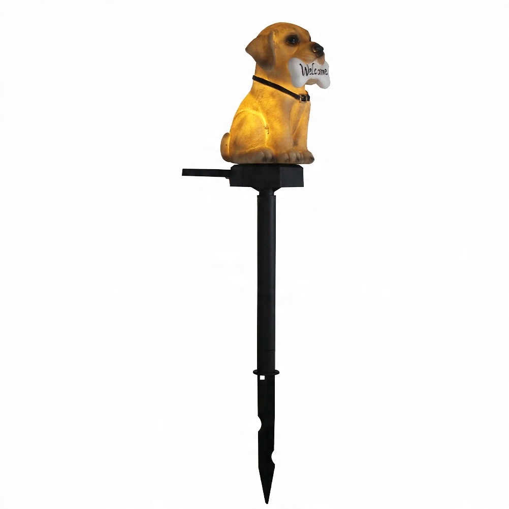 

Lampa ogrodowa Lampa słoneczna w kształcie psa do trawnika w ogrodzie