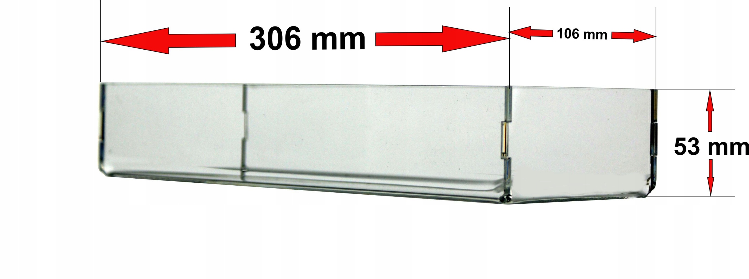 Pudełko Pojemnik Organizer z przezroczystej plexi Marka inna