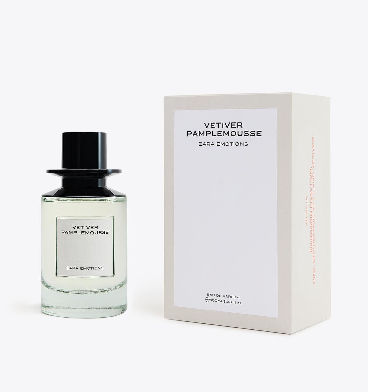 ZARA 香水 EBONY WOOD VETIVER PAMPLEMOUSSE ZARA VETIVER PAMPLEMOUSSE 100 ML NOWA, WIĘKSZA POJEMNOŚĆ