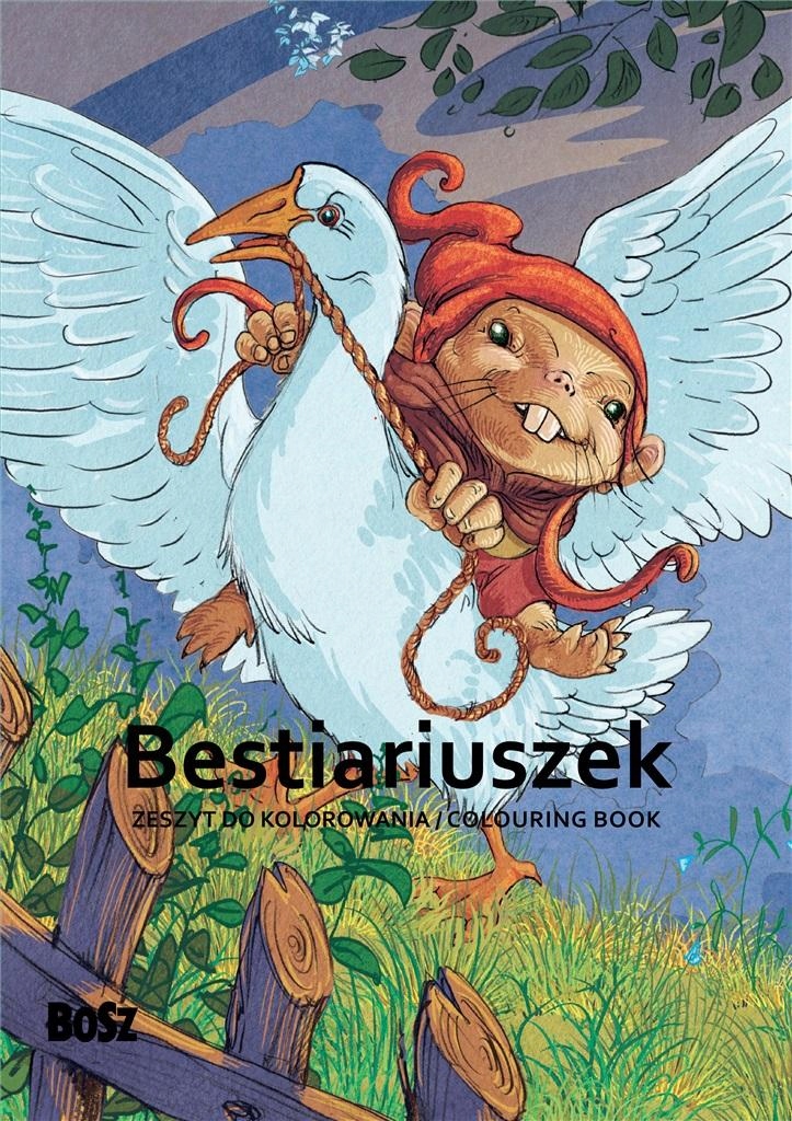 Bestiář Sešit na vybarvování Kretivní Knížka pro Pětileté Dítě Diy