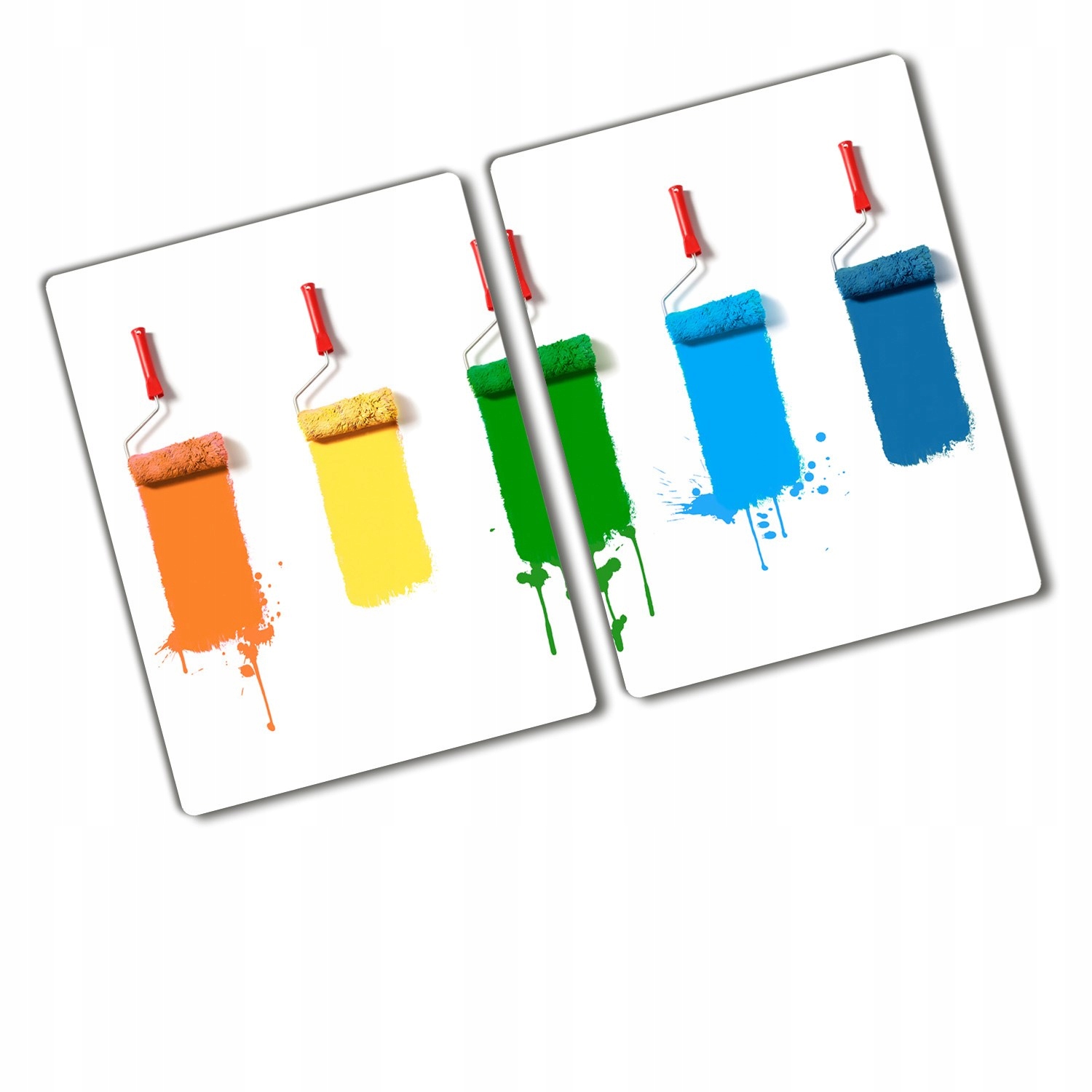 

Deska kuchenna szklana Wałki malarskie Sztuka