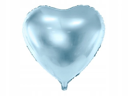 

Balon foliowy metaliczny 45cm serce błękitny