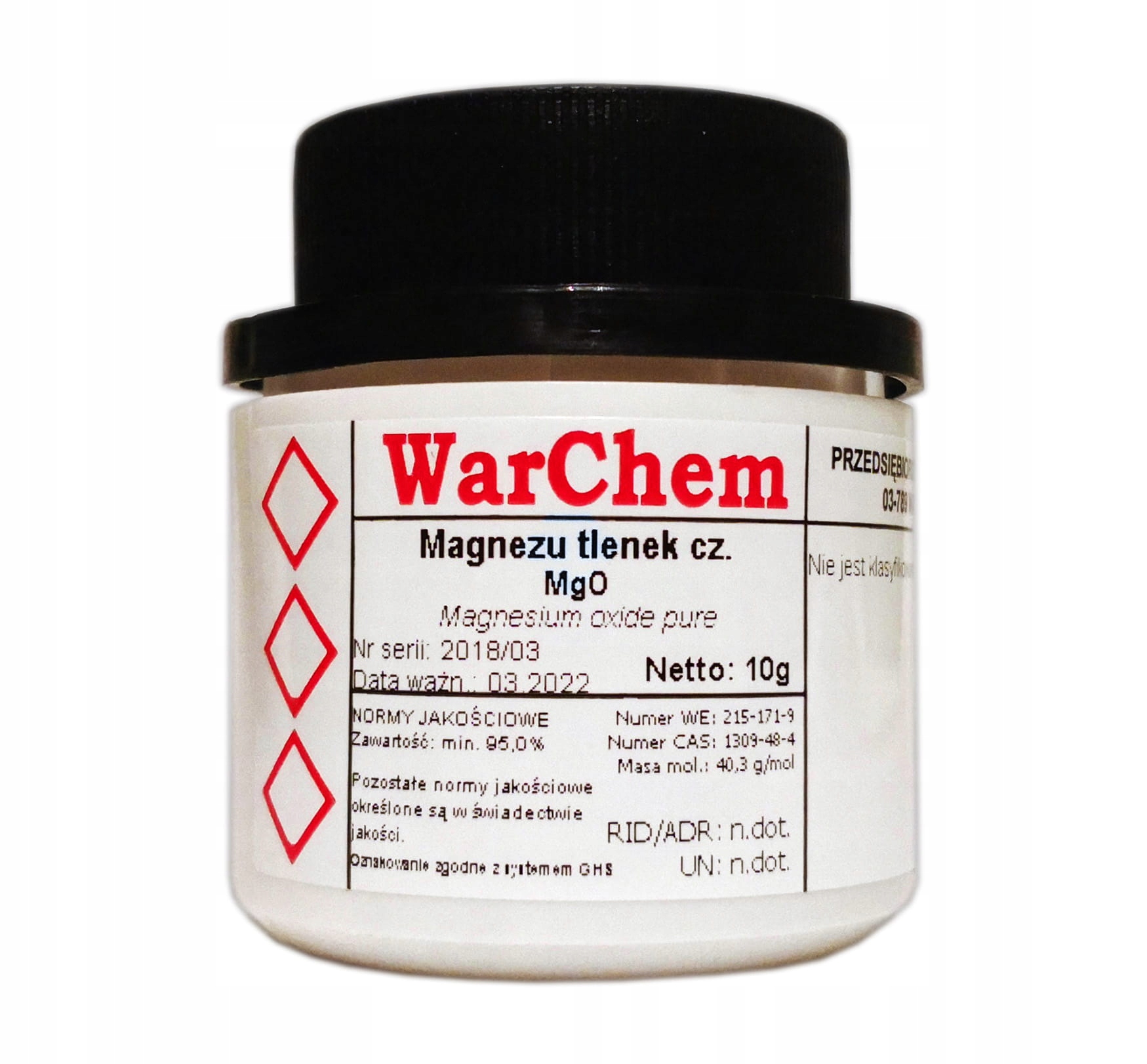 

Tlenek Magnezu czysty 10g