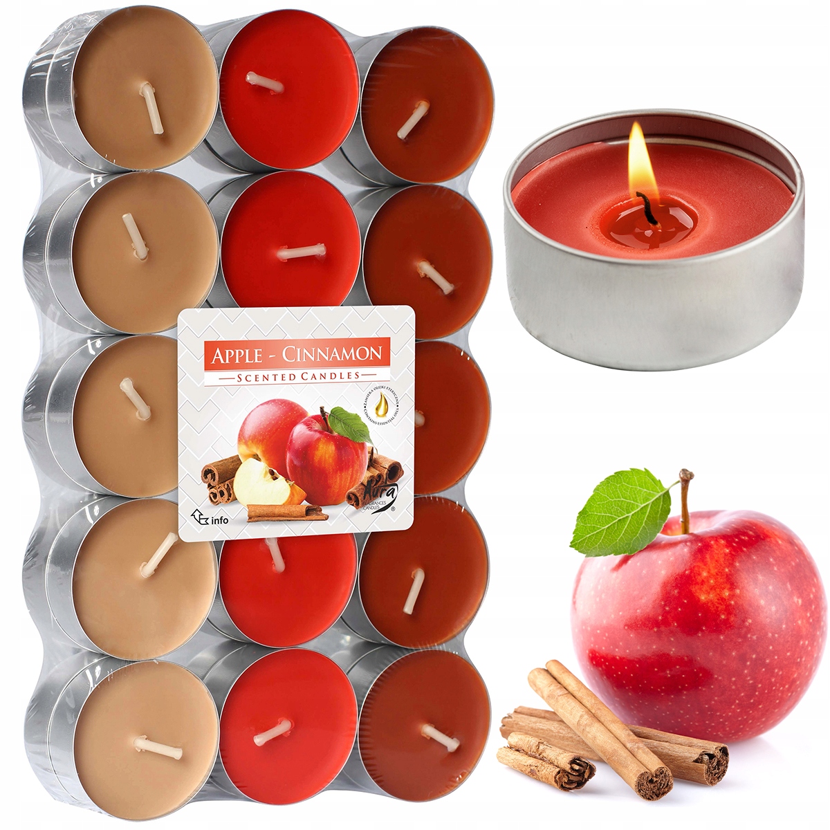 

Pogrzewacze Świeczki Zapachowe Duże Zestaw 30SZT