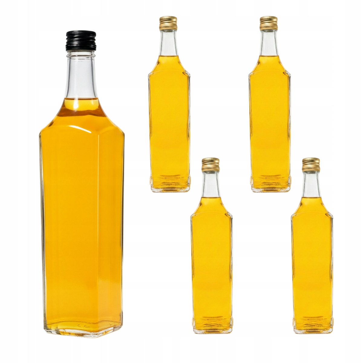 20 x Skleněné Lahve 500 ml 0,5 Granit na Likéry Víno Vodku Svatební Hostina Svatba Šťáva