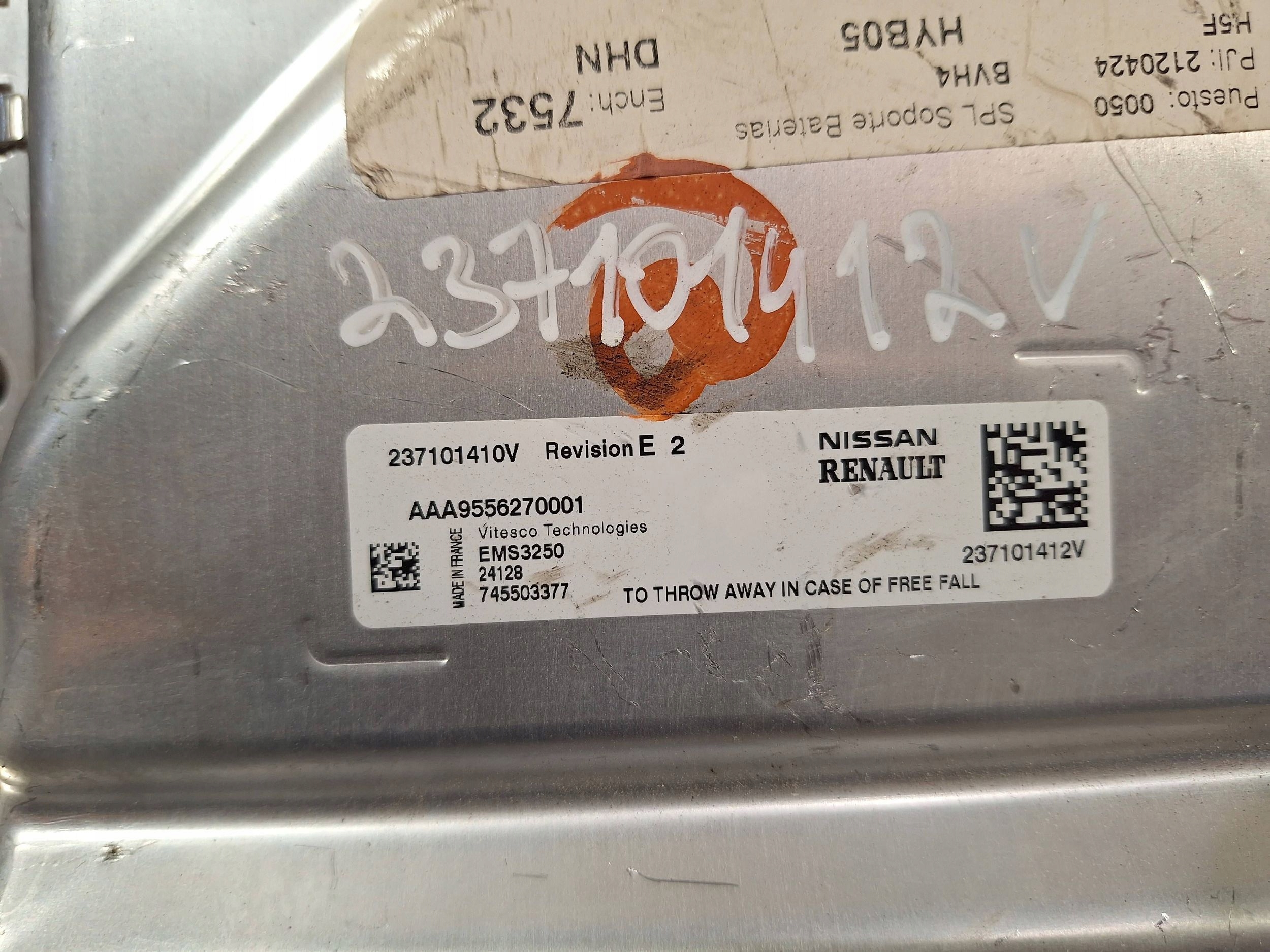 computer AAA9556270001 237101410V 237101412V RENAULT AUSTRAL 1.2 TCE