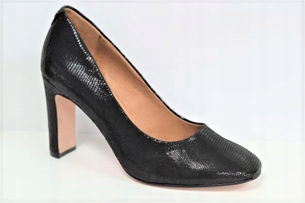 Caprice 22406-29 Černé Lodičky Black Reptile R37