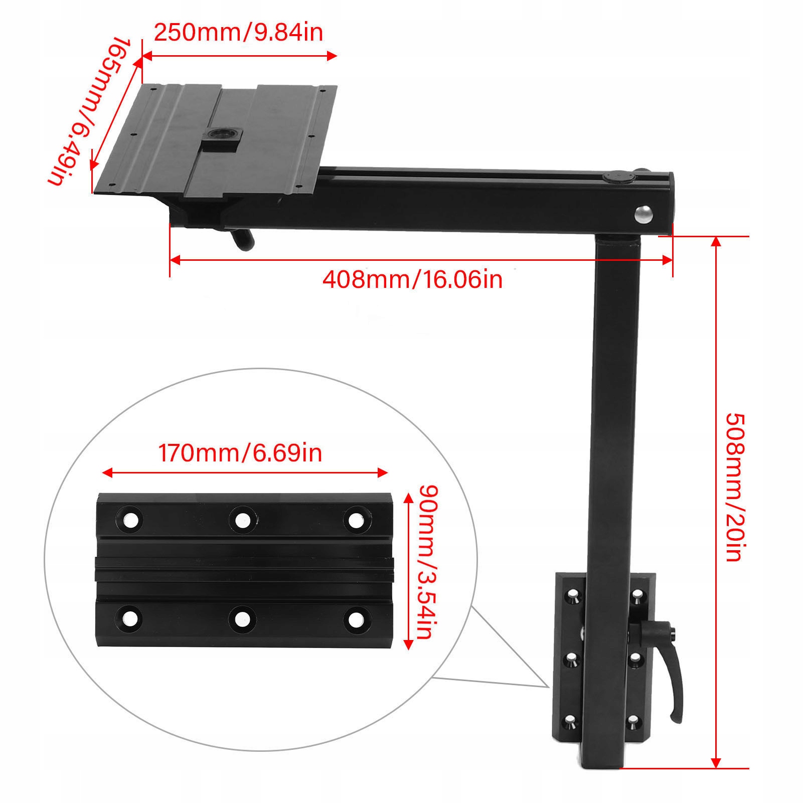 ZESTAW REGULOWANYCH NÓG STOŁOWYCH Typ samochodu 4x4/SUV