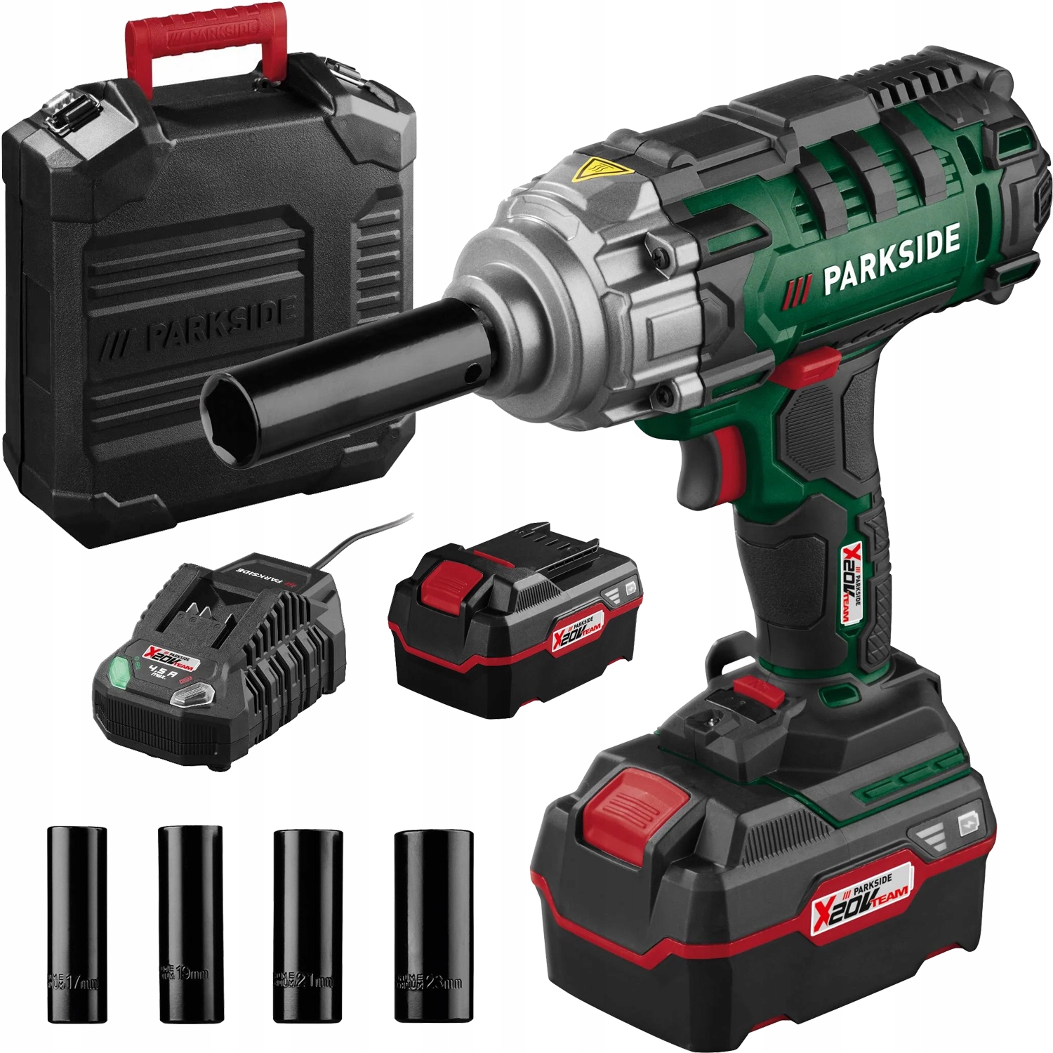 Rázový Uťahovák Parkside Passk C4 20 V Sada Akumulátorová Nabíjačka Kufor