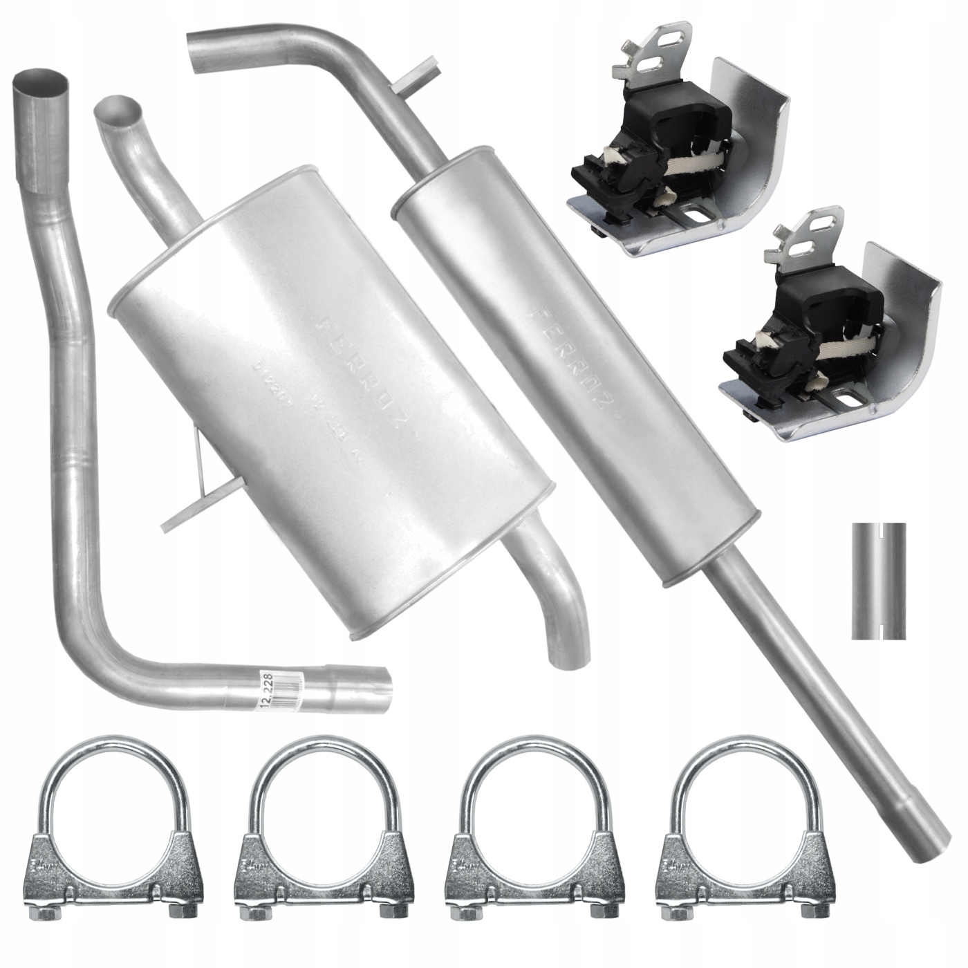 Глушник комплект Renault Megane 2 II 02-09 2.0 хомут