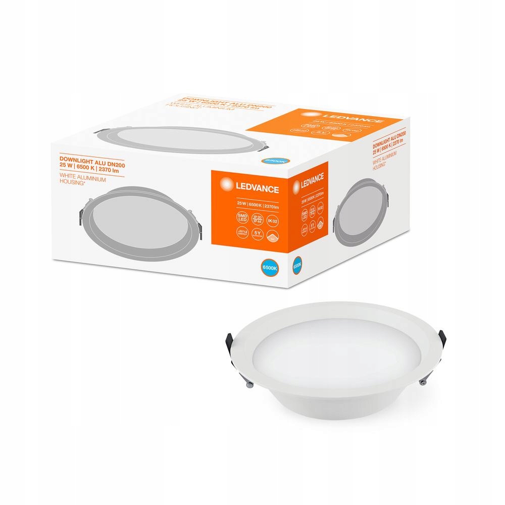 Podomítkové Led svítidlo bodové 25W 2370lm 6500K Studené Očko Spot Bílé
