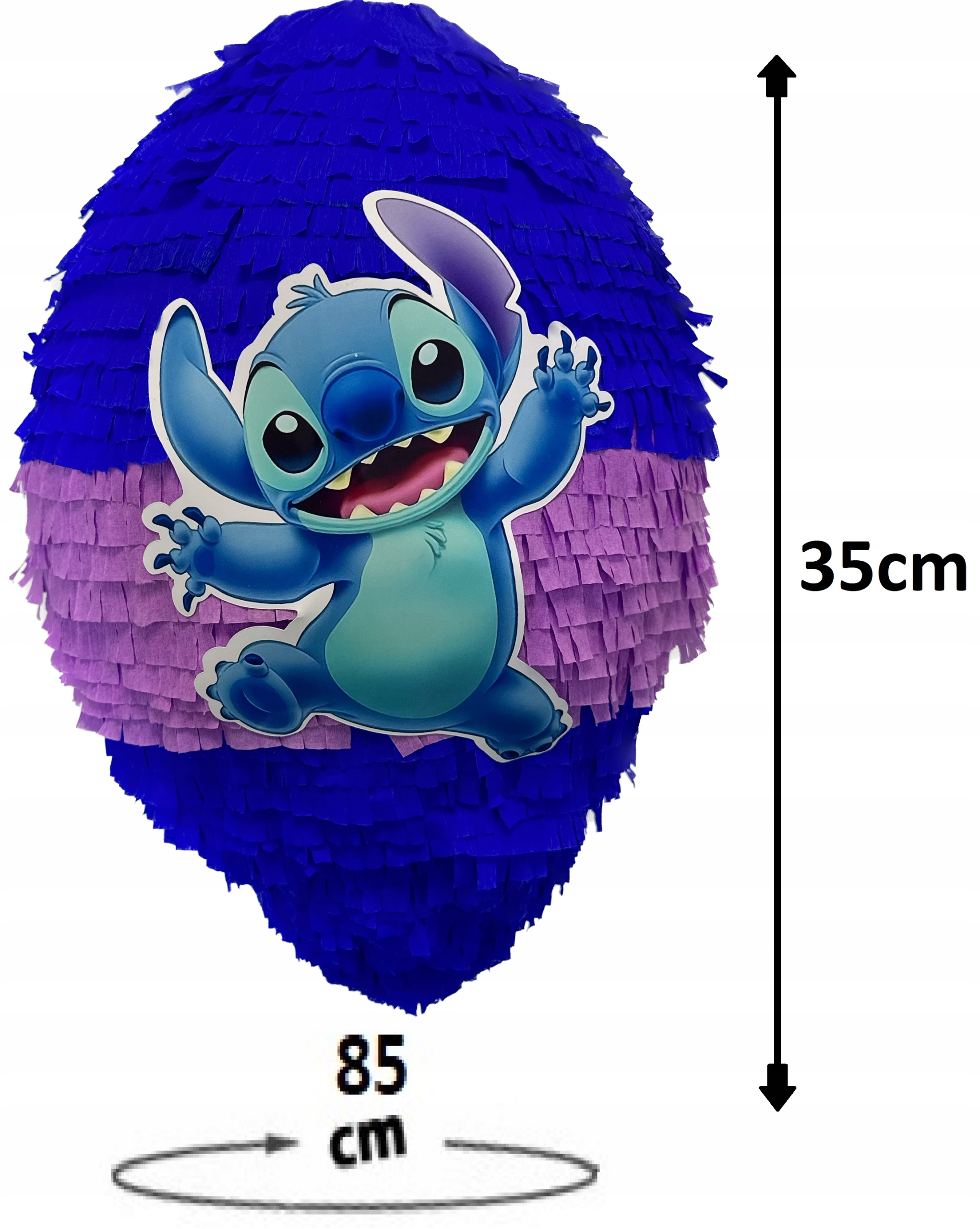 PINIATA NA URODZINY STITCH STICH STICZ LILO I STITCH PREZENT DUŻA 85cm Marka Piniatowe Love