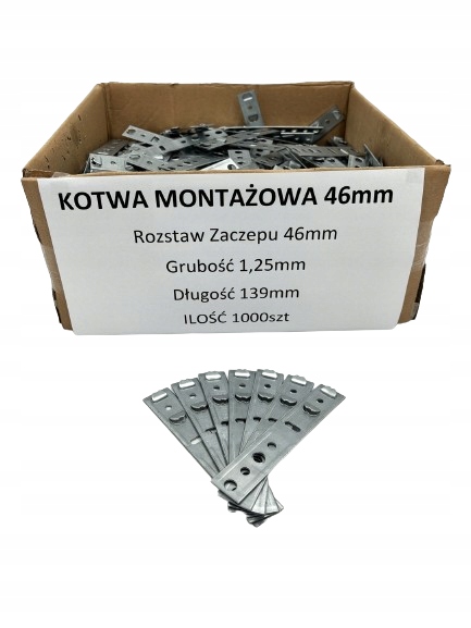 Kotva na montáž okien Decco Wital 46 mm 1000ks