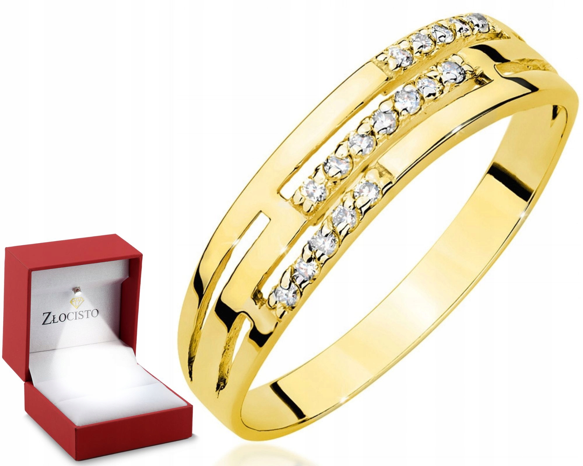 Zlatý Prstýnek s Brilianty Gravírování 585 obchod