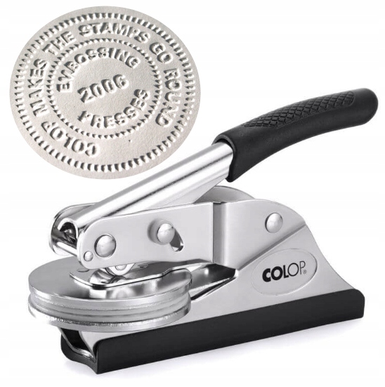 Suchy stempel do papieru pieczęć 3d odcisk tłoczony praska Colop
