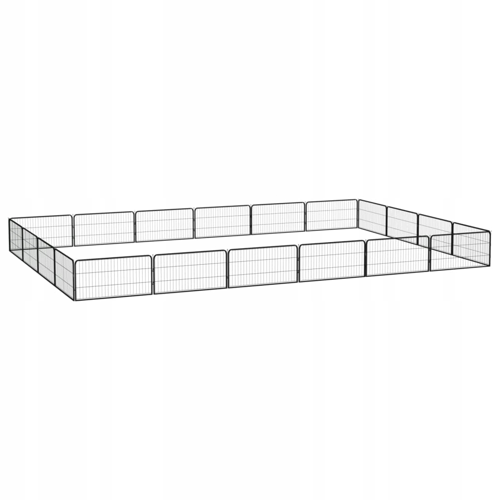 Kotec pro psa VidaXL 400x600x50 cm ocel práškovaná černá