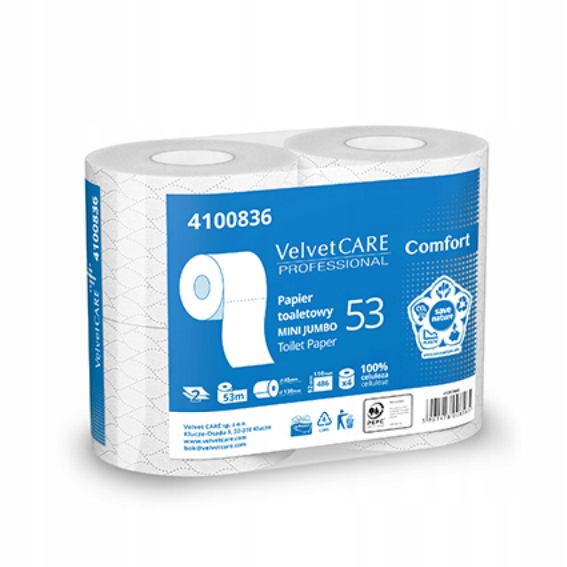 

Papier Toaletowy Velvet 2w, 486 listków, 53m, 4szt