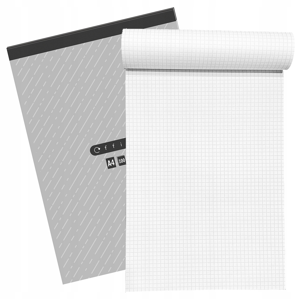 Blok notes biurowy INTERDRUK A4 100 kartek w kratkę