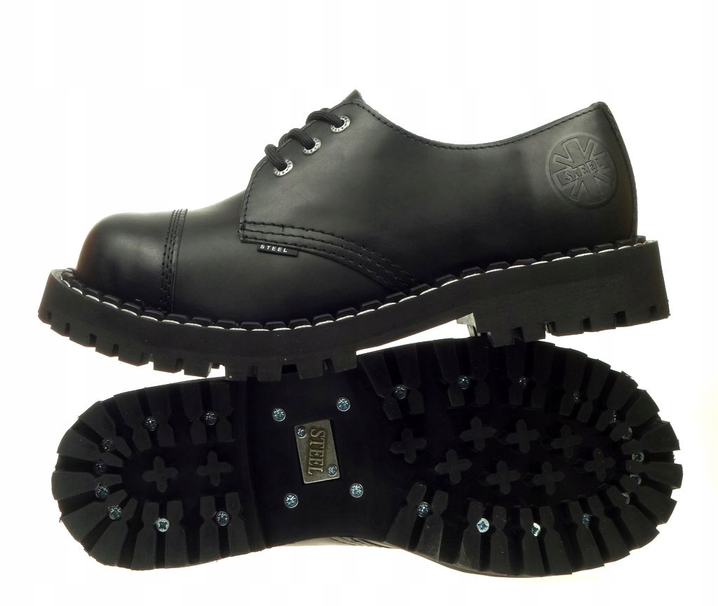 KULTOWE Glany STEEL Krótkie Oryginalne 3-dziury 47 Kolekcja STEEL NOSE