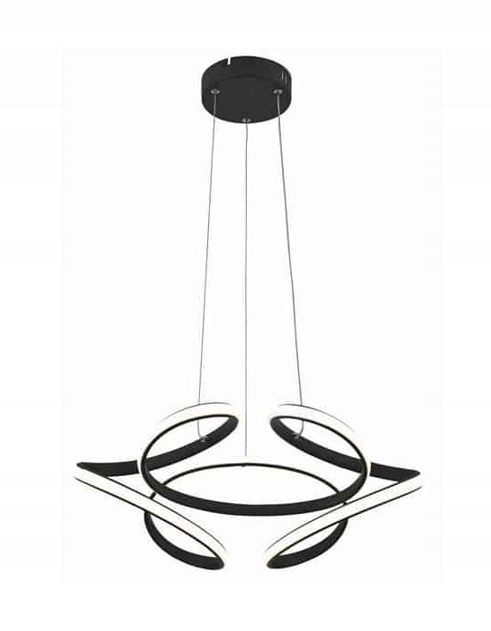 Stropná lampa s odstávajúcimi stranami s efektom uzla slučky Narida jedáleň