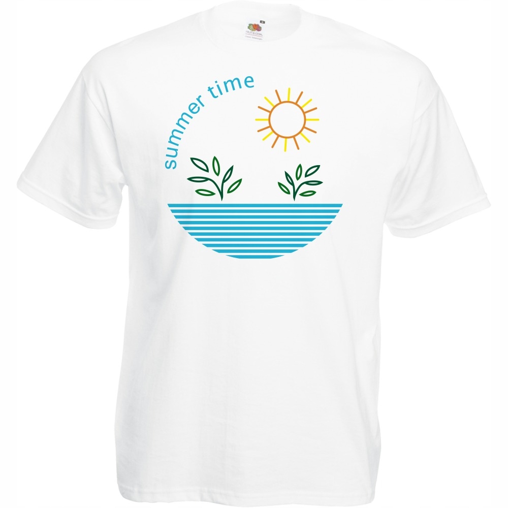 

Koszulka summer time woda słońce M biała