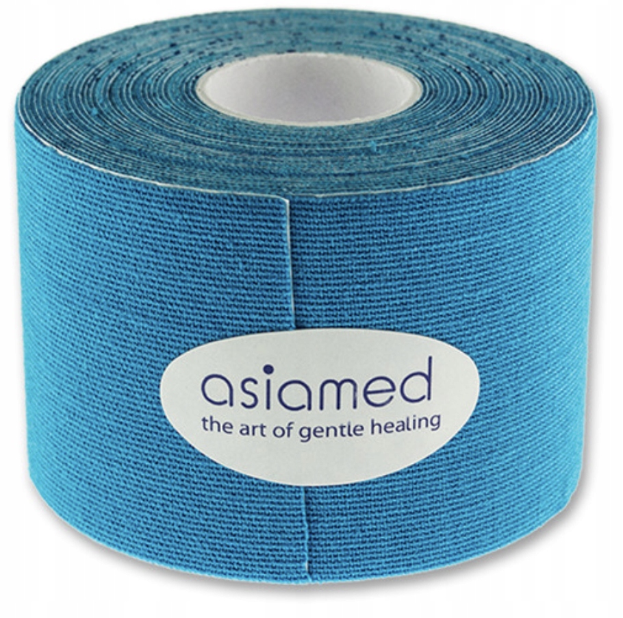 

Kinesiotaping Plastry Tape Taśma Asiamed niebieska
