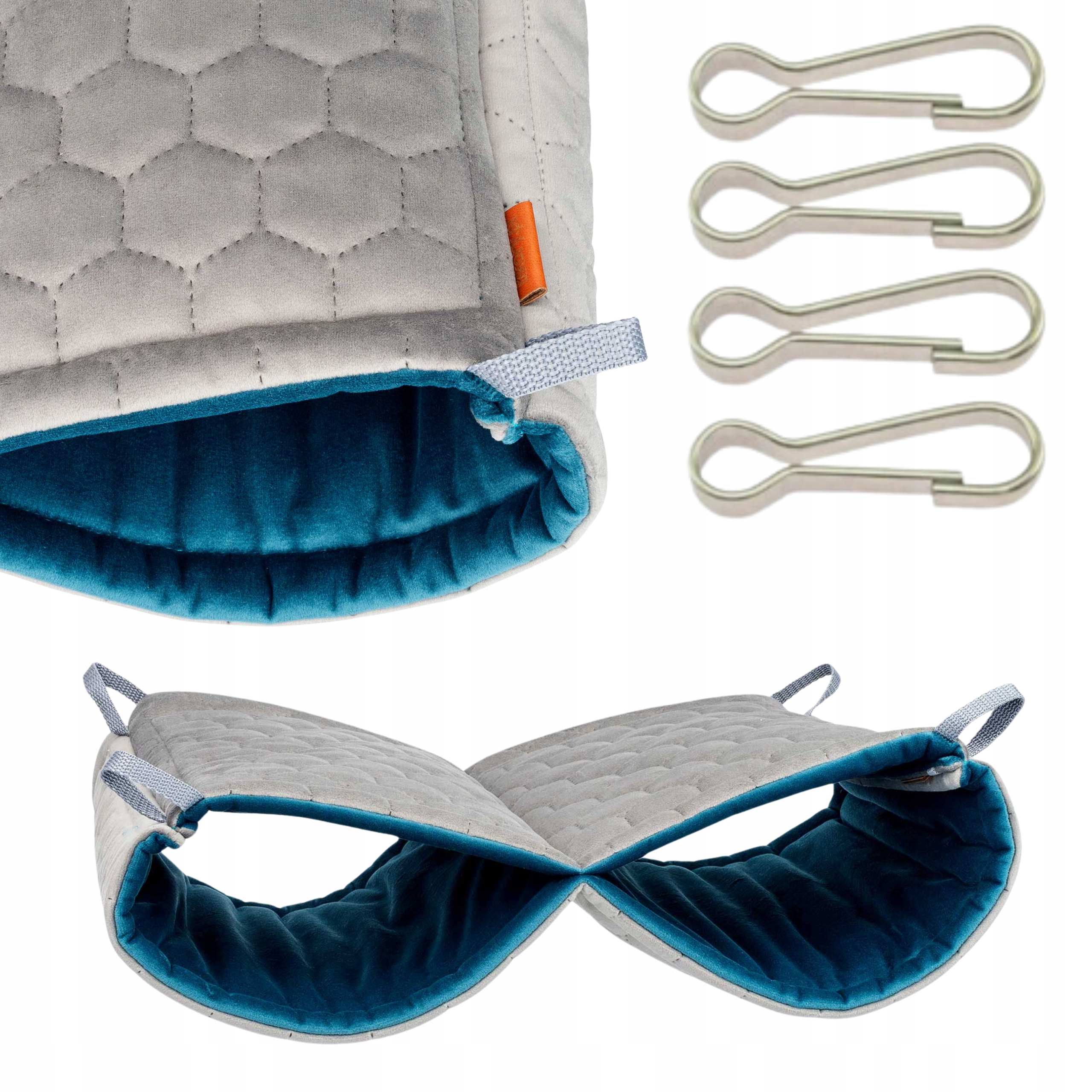 Levně Hamak Dvojitý Široký Fretky Myši Látkový do klece 30x60cm uKory