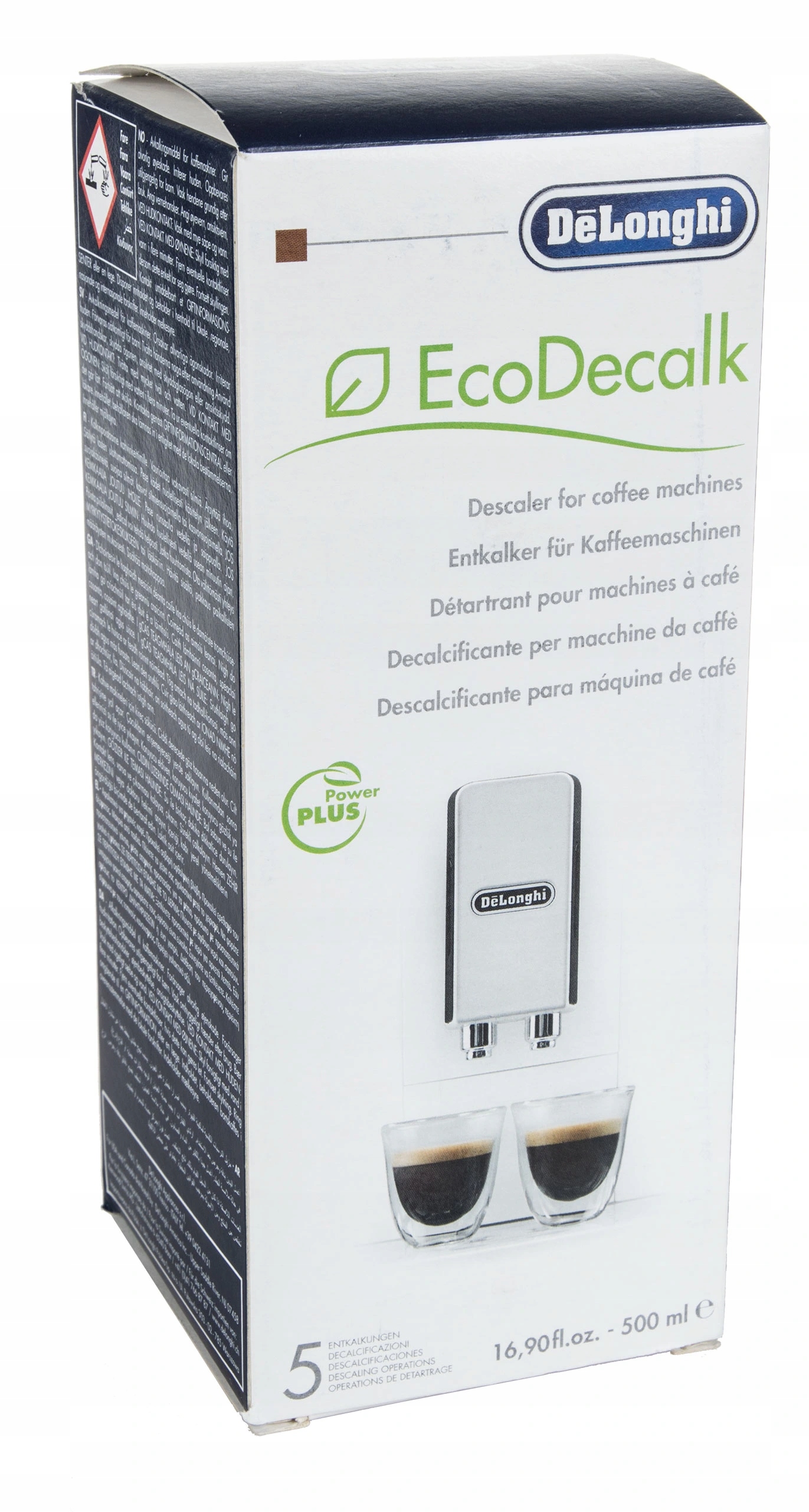 3x MOCNY ODKAMIENIACZ DO EKSPRESÓW DeLonghi EcoDecalk - 500ml - ORYGINAŁ Model EcoDecalk