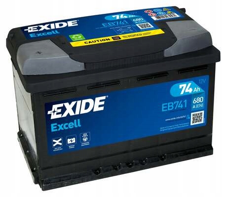 Akumulator EXIDE Excell 12V 74Ah 680A EB741